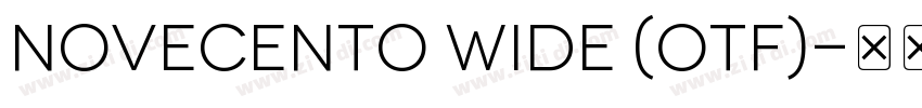 Novecento wide (OTF)字体转换